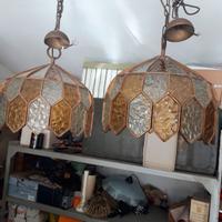 Coppia di Lampadari Brutalista