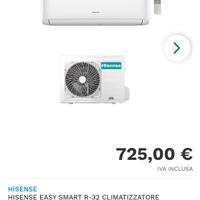 condizionatore Hisense 24000btu