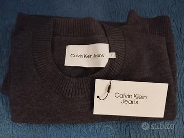 Cardigan girocollo Calvin Klein taglia L nuovo