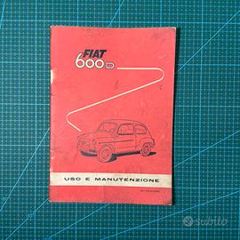 FIAT 600 D Libretto Uso e Manutenzione 1962 26ª Ed