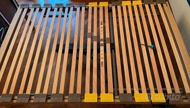 Rete motorizzata 1 piazza e mezzo doghe in faggio