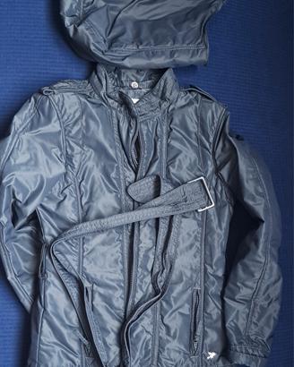 Giacca impermeabile verde militare