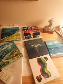 Lotto piccoli quadri firmati 