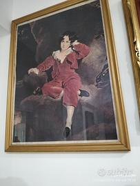 Quadro con raffigurazione bimbo