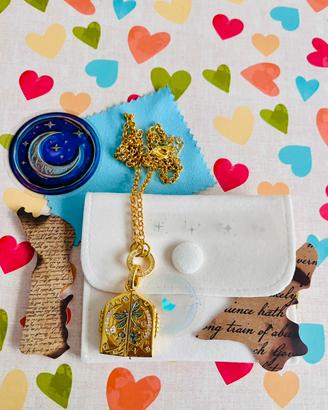 Collana medaglione Libellula porta ricordi