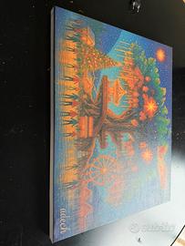 Quadro villaggio natalizio stampa su tela