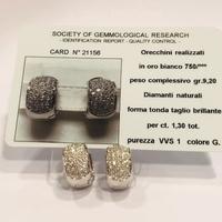 Orecchino oro 18KT brillanti ct 1.30 (CA)