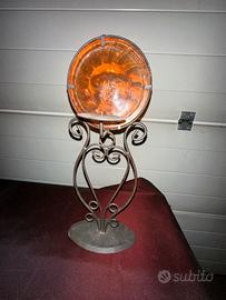 Tre diversi candelabri con vetro diffusore di luce