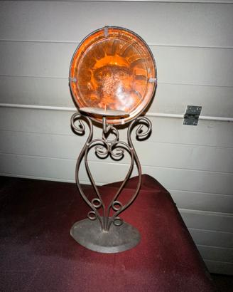 Tre diversi candelabri con vetro diffusore di luce