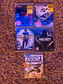 5 giochi originali + Playstation 3 da controllare