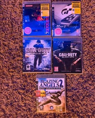 5 giochi originali + Playstation 3 da controllare