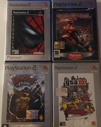 Lotto di quattro giochi per PS2