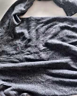 Maglione Harmont & Blaine mezza zip lana grigio