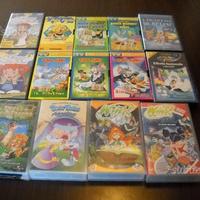 Lotto 14 cassette vhs cartoni animati