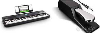 Alesis Recital-Pianoforte, con pedale e supporto