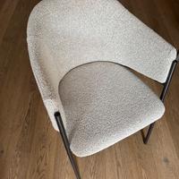 4 sedie marca STONES grigio chiaro nuova