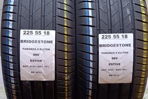2 GOMME 225 55 18 BRIDGESTONE 2024 RIF4713