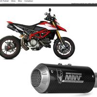 SCARICHI TERMINALI MK3 MIVV DUCATI HYPERMOTARD 950