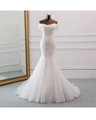 abito sposa bianco a sirena con corsetto regolabil
