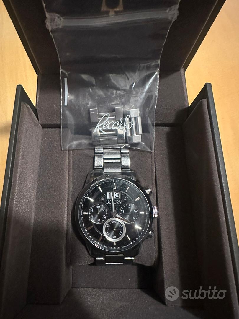 Bulova 96B319: Orologio Uomo Quarzo Al Cronografo, Cassa In Acciaio Inox Argento