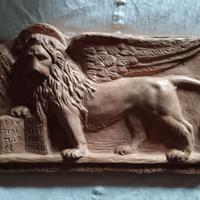 Bassorilievo terracotta Leone di San Marco