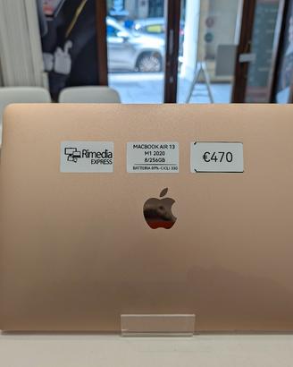 MacBook Air M1 2020 8/256GB usato garanzia 