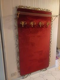 Appendiabiti in ferro battuto dorato anni ’60