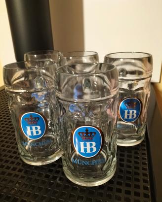 Lotto 17 Boccali Birra HB Hofbräu München 0,5L