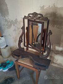 Alzata in noce 1870 basculante