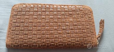 Portafoglio in pelle marrone