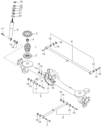 Silent block boccole Kia sportage 4wd td