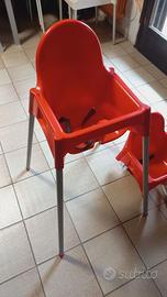 Coppia di seggioloni IKEA colore rosso