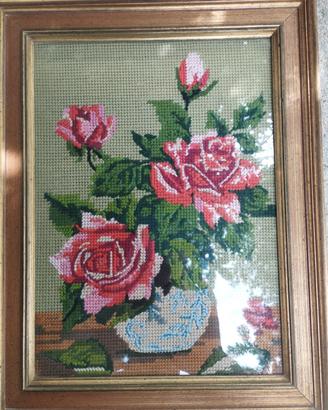 Quadro ricamo a punto croce 