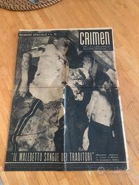 giornale Crimen molto vecchio 4/5/1945
