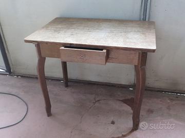 ANTICO TAVOLO SCRITTO TAVOLINO CON CASSETTO