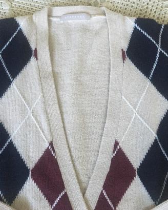 Stefanel cardigan lungo 80% lana tg S