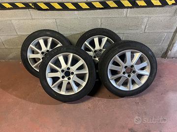 gomme  195/50/r15 82v  estive con cerchi in lega