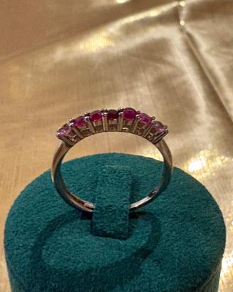Veretta argento 925 RODIATO con zirconi