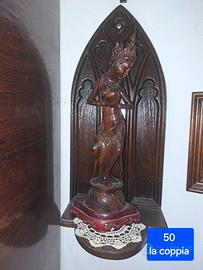 mensoline in legno gotiche 