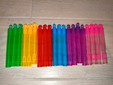 20 pezzi kit mini bolle di sapone multicolor