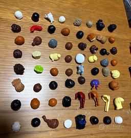 Più di 150 pezzi (testé capelli ecc) e vintage