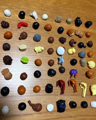 Più di 150 pezzi (testé capelli ecc) e vintage