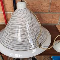 Lampadario A Spirale In Vetro Di Murano