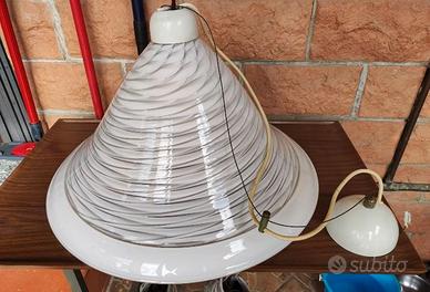 Lampadario A Spirale In Vetro Di Murano