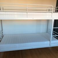 Letto a castello Ikea bianco per bambini