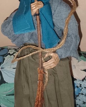 Befana in stoffa da appendere