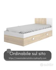 Letto per Bambini Duranno 97x196 cm Bianco