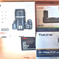 Canon EOS 450D + canon 50mm + TOKINA AT-X PRO DX