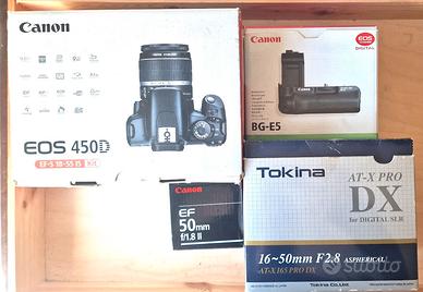 Canon EOS 450D + canon 50mm + TOKINA AT-X PRO DX