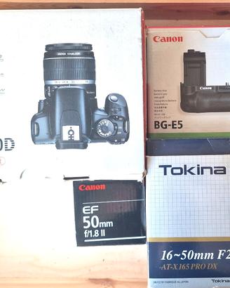 Canon EOS 450D + canon 50mm + TOKINA AT-X PRO DX